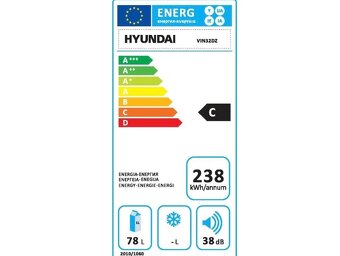 Predám vinotéku Hyundai VIN32DZ – kapacita 32 fliaš - 4