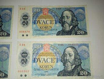 BANKOVKY 20 KČS 1988 OBĚ VYDANÉ SÉRIE - 4