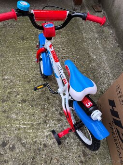 Detský bicykel 14'' RED/BLUE od 2-4roky - 4