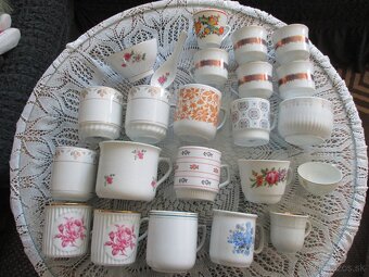 hrnčeky, tanierky, taniere - 4