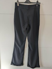 Dámské šedé společenské kalhoty - NOVÉ - 4