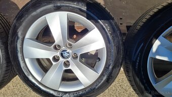 R15 5x100 škoda matone + 185/60R15 letne - 4