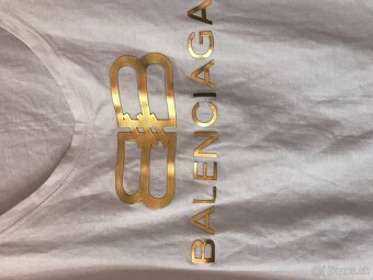 BALENCIAGA gold damske tricko M/L - 4