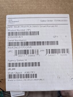 RAM HPE 16GB 2Rx8 PC4-2666V - 4