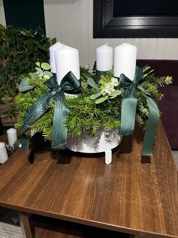 Vianočné vence, ikebany - 4