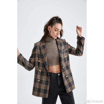 vintage kárované sako - 36 - 4