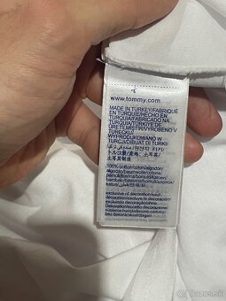 Pánske biele tričko Tommy Hilfiger - 4