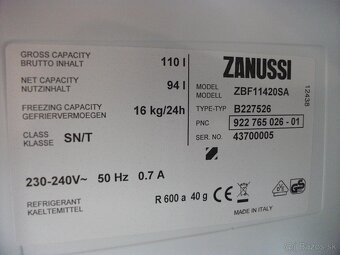 Vstavaný mrazák zn.ZANUSSI - predám. - 4