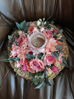 Dekoračný svietnik na taniery, priemer 37 cm - 4