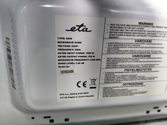 Mikrovlnná rúra ETA 0209 – 700 W, plne funkčná - 4