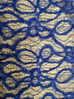 dámske spoločenské šaty - kráľovská modrá, veľ. 46 - 4