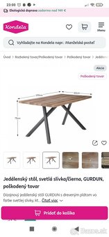 Stôl jedálenský 150x80cm - 4