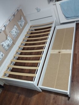 Biela posteľ + úložný box pod posteľou - 4