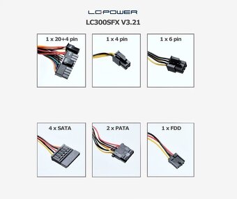 Predám nový mini zdroj LC POWER 300W SFX - 4
