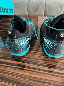 Scarpa Mescalito GTX shark/azure 43,5 - NOVÉ - 4