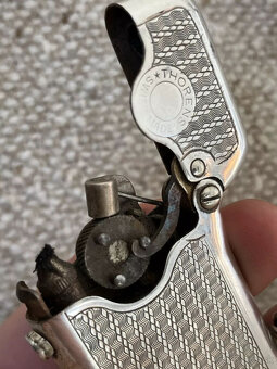 Briquet Essence Thorens Argent Massif Bijoux Mecan Benzínový - 4