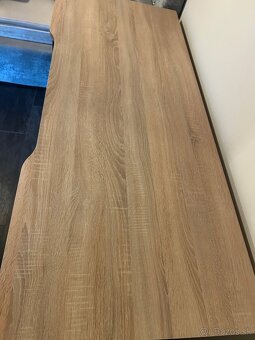 Písací stol Robby dub/sonoma/šedý lesk - 4