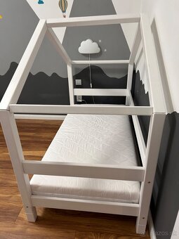 Detska domcekova postel Lucky so zabranou 160x80 - 4