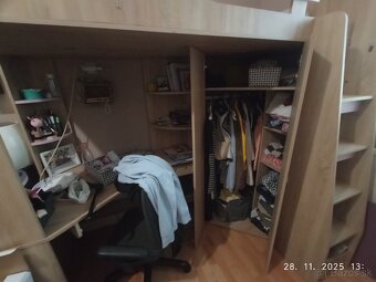 Multifunkčná  posteľ- písací stôl a šatník v jednom - 4