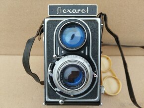 Starý fotoaparat FLEXARET s krytkou a pouzdrem - 4