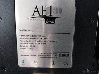 Acoustic Energy AE1 MKlll Reference + originálne stojany - 4