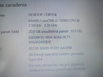 predám Lenovo V510 , Intel core i5 , 20bg ram , ssd - 4