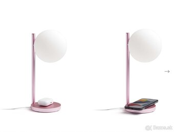 60% ZLAVA Lexon Bubble LED lampa s Qi - svetloružová - 4