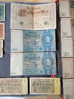 Soubor 20 bankovek říšských Marek z oběhu - 4