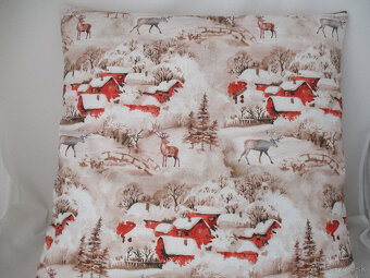 Obliečka zimná krajina,50x50cm - 4