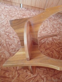 Stolík drevo sklo - 4