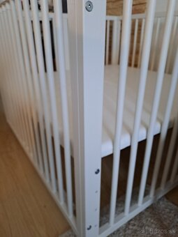 Biela ohradka na kolieskach - 4