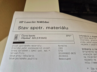 HP LaserJet Pro M402dne 10791 stran - 4