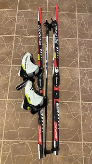 Bežky set bežky Peltonen 150 cm šupiny / Topánky Fisher 38 - 4