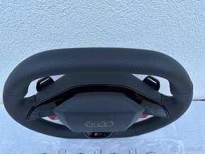 Audi sportovy volant perforovany cierny RS3 RSQ3 RS4 RS5 - 4
