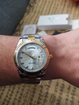 Hodinky Day Date nové, na štýl Rolex-iek - 4