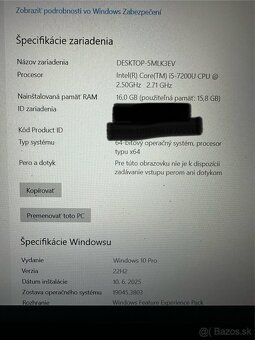 Predám notebook Lenovo T570 - 4