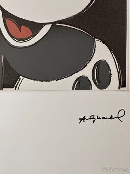 Andy Warhol "Mickey Mouse " Limitovaná edícia_Certifikát - 4