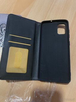 Nové čierne púzdro a tvrdené sklo na Samsung Galaxy A51 4G - 4