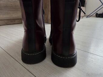 Clenkove topanky, vel.39 burgundy - 4