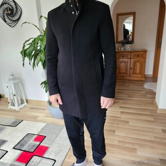 Čierny slim kabat - 4