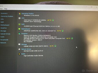 Luxusný Asus N551 s i7,12gb ram,GTX 950m a SSD diskom - 4