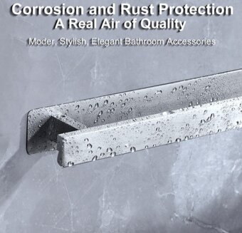 Vešiak na uteráky horizontálny / vertikálny 40cm - 4