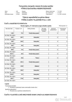 Predám podiely na nehnuteľnostiach v k.ú. Sebechleby - 4