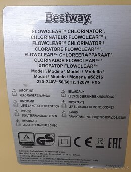 Predám bazénový chlorinátor Bestway - 4