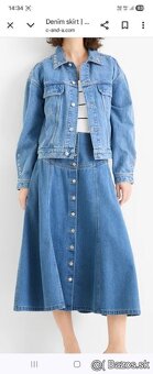 Riflová sukňa veľ.36 - 4