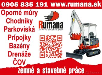 ZEMNÉ A VÝKOPOVÉ PRÁCE BAGROM – BRATISLAVA A OKOLIE - 4