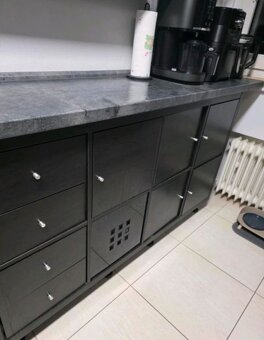 Moderní lesklá linka s vestavěnými spotřebiči,5864 - 4