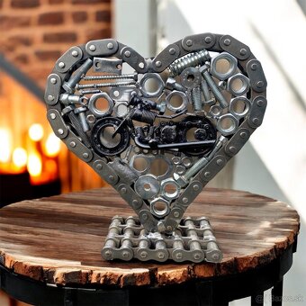 Valentynské srdce z kovu - 4