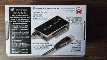 AXAGON USB 3.0 - SATA 6G Adapter 2.5 - 3.5 HDD SSD - 4