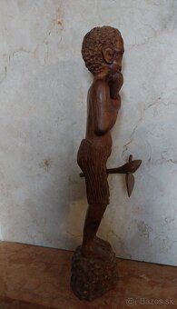 Drevená exotická soška AFRIČAN - 4